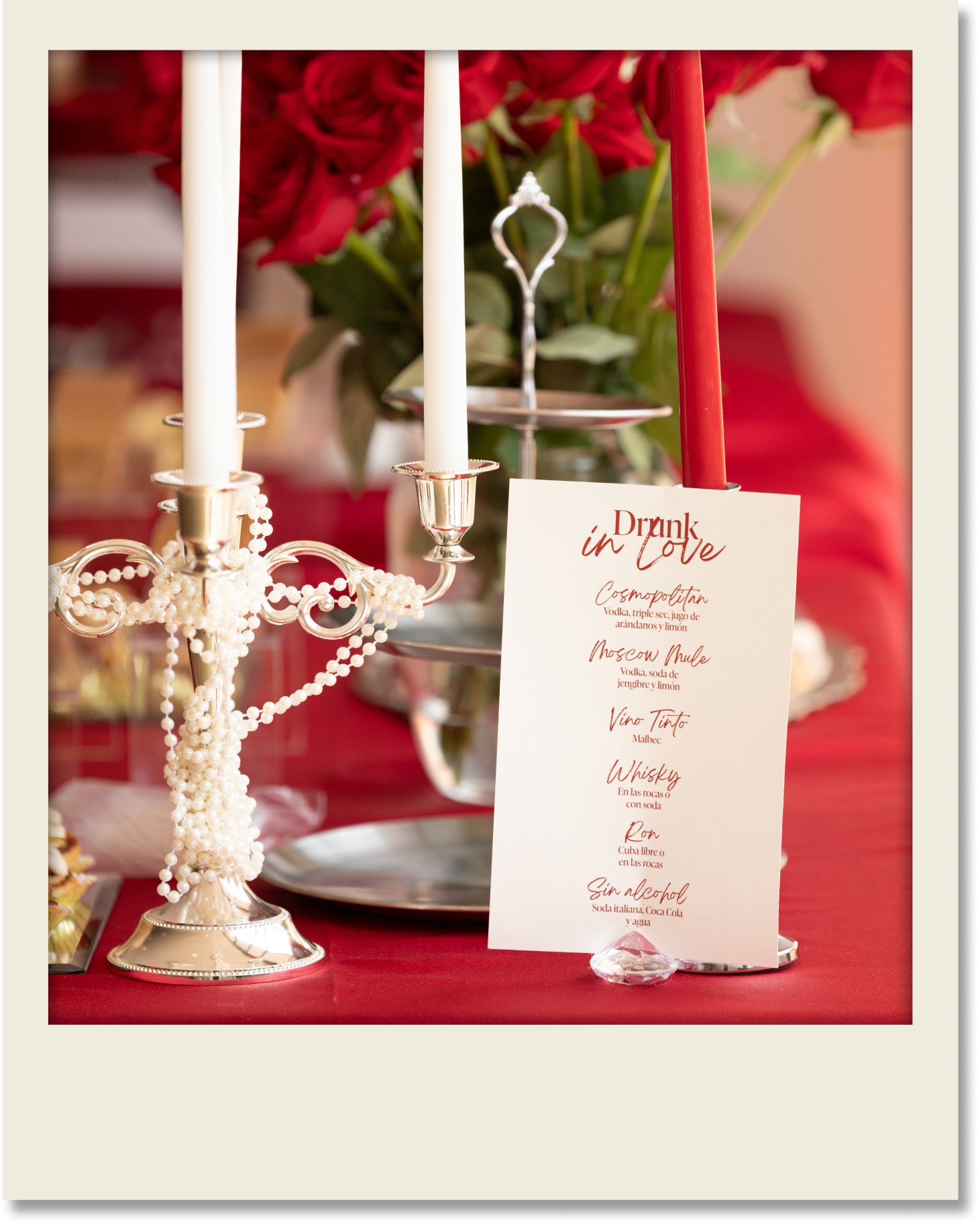Carta de tragos Drink in Love